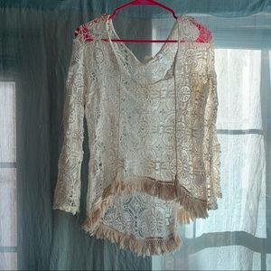 Crochet summer layering top